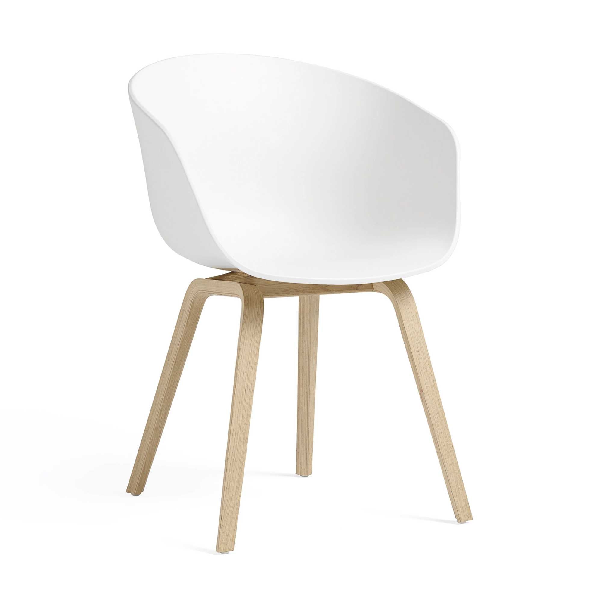 Hay About A Chair AAC 22, white/water-based lacquered oak