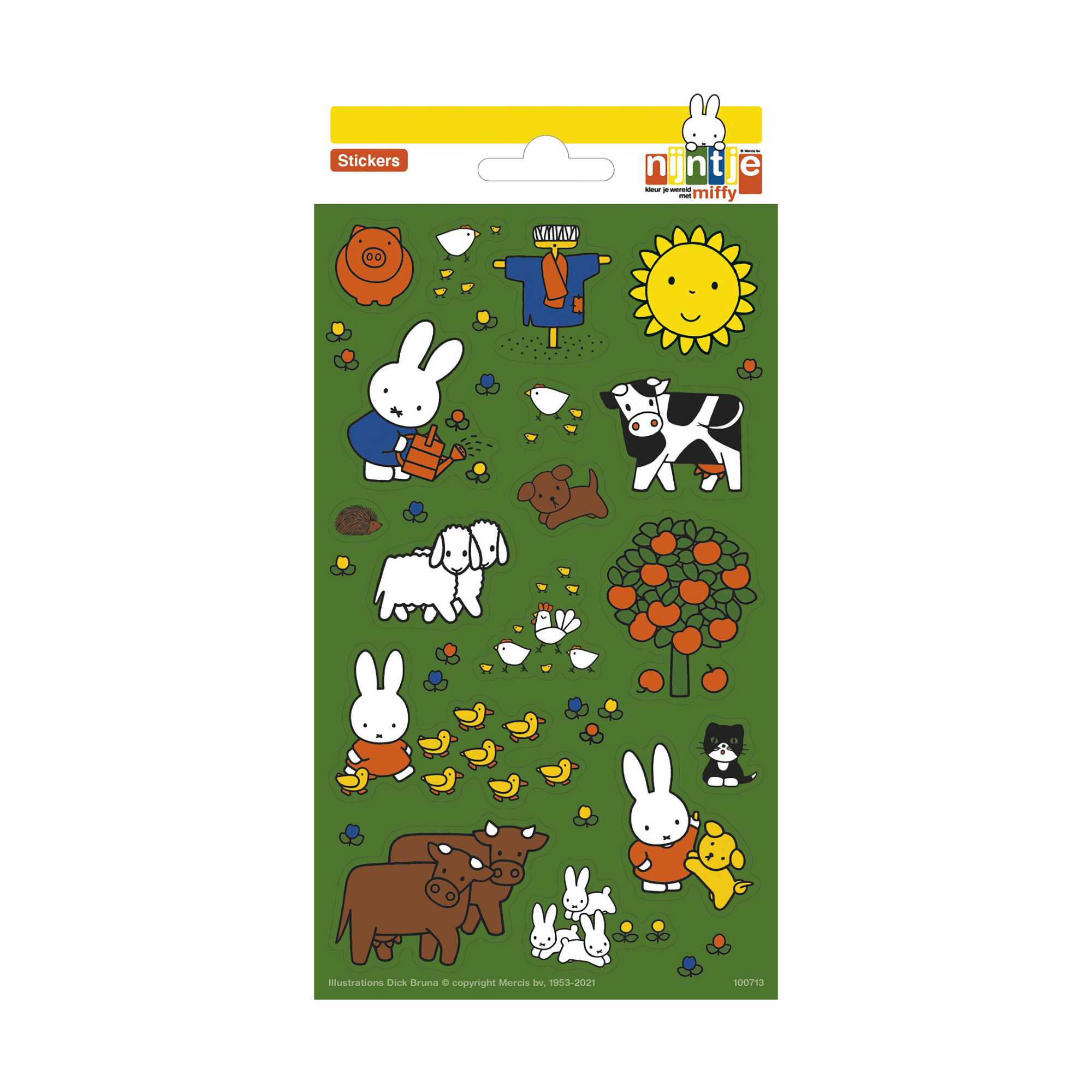 Bambolino Miffy sticker pack, farm