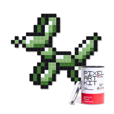 Pixel Corner Pixel Art Kit Mini diy wall art, balloon green