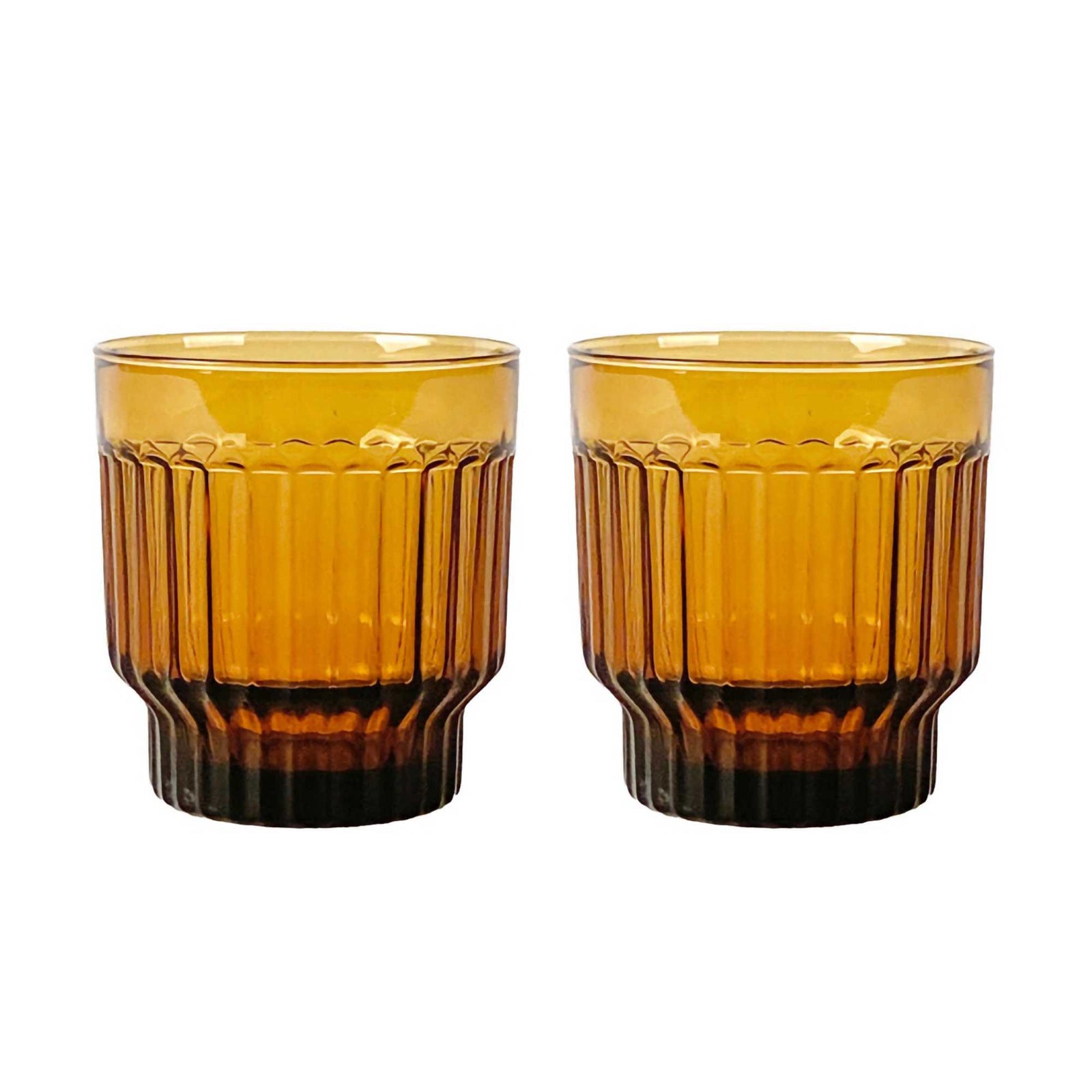 XLBoom LIMA Tumbler, Amber (Set of 2)