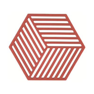 Zone Denmark Hexagon silicone trivet, burned red