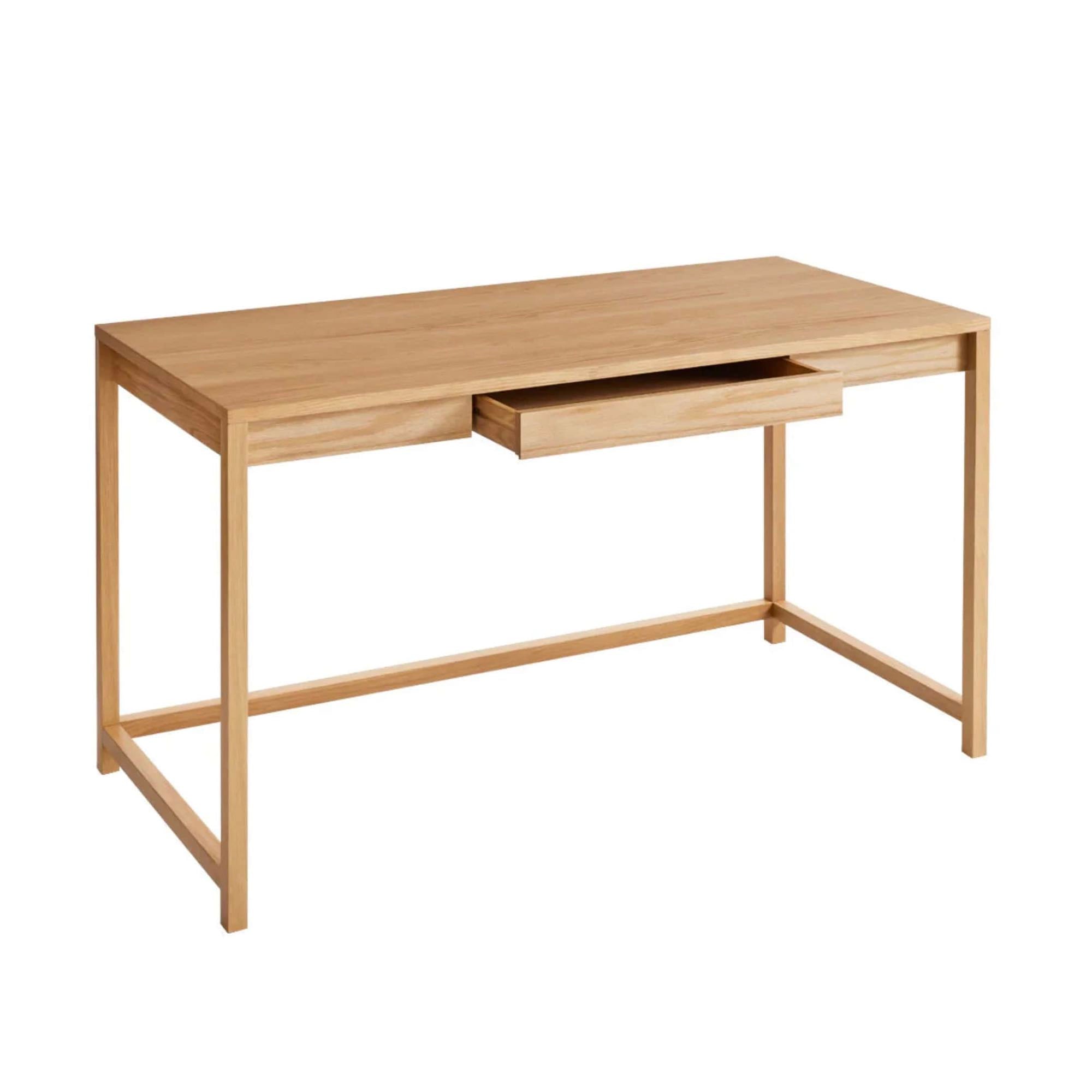 Blu Dot Open Plan Small Desk, white oak