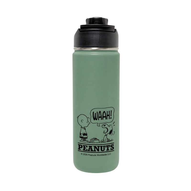 Snoopy SS vacuum flask 600ml, green