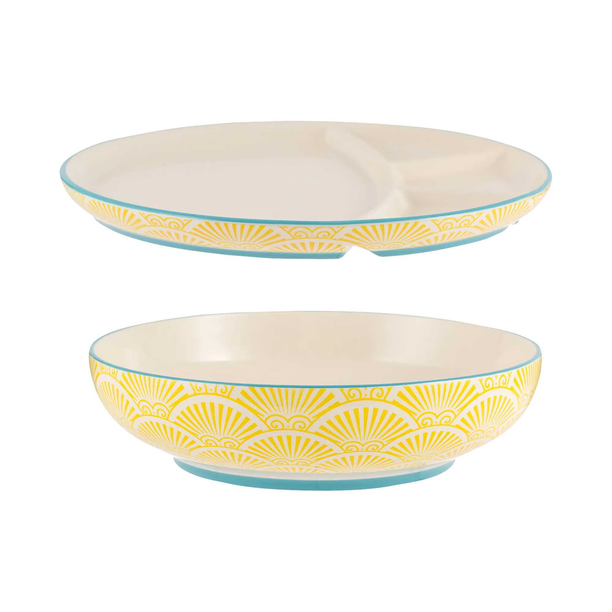 Typhoon World Foods Multi-Cuisine Bowl&Divider Plate