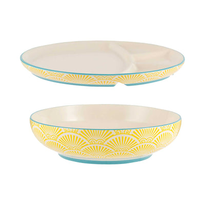 Typhoon World Foods Multi-Cuisine Bowl&Divider Plate