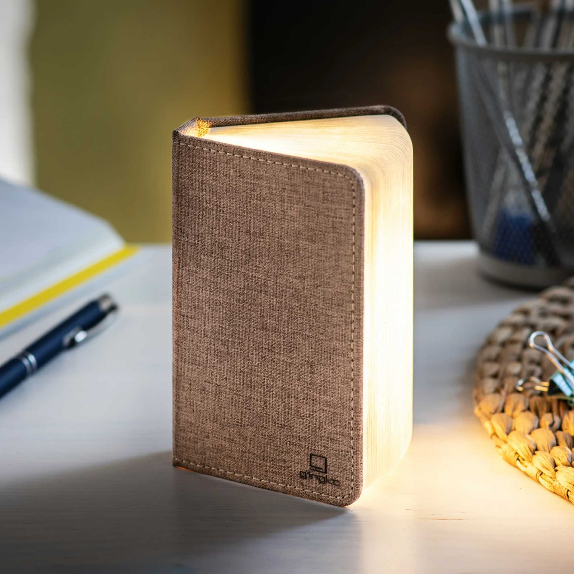 Gingko Smart Booklight Mini, Coffee Brown