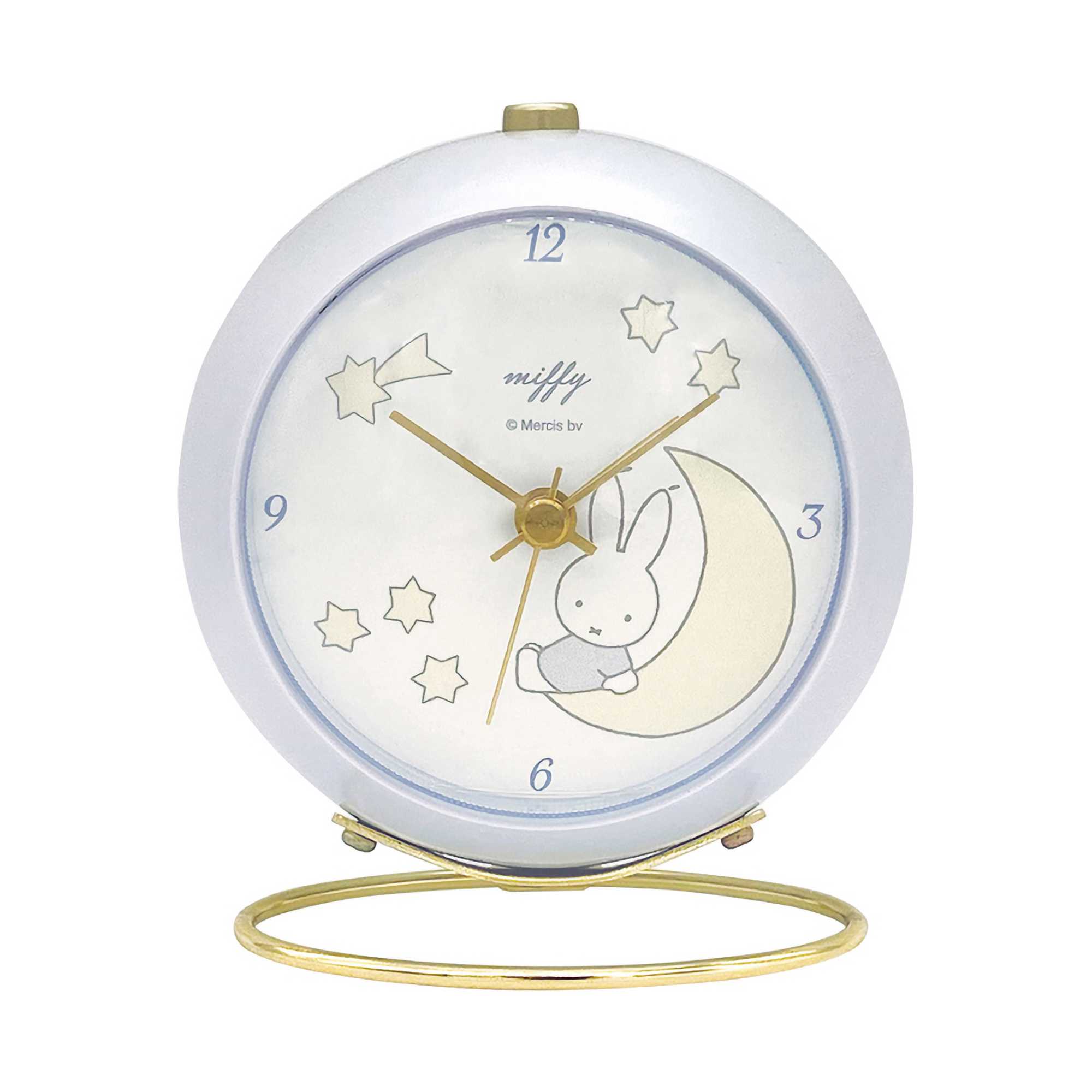 Miffy Ring Clock, pale blue