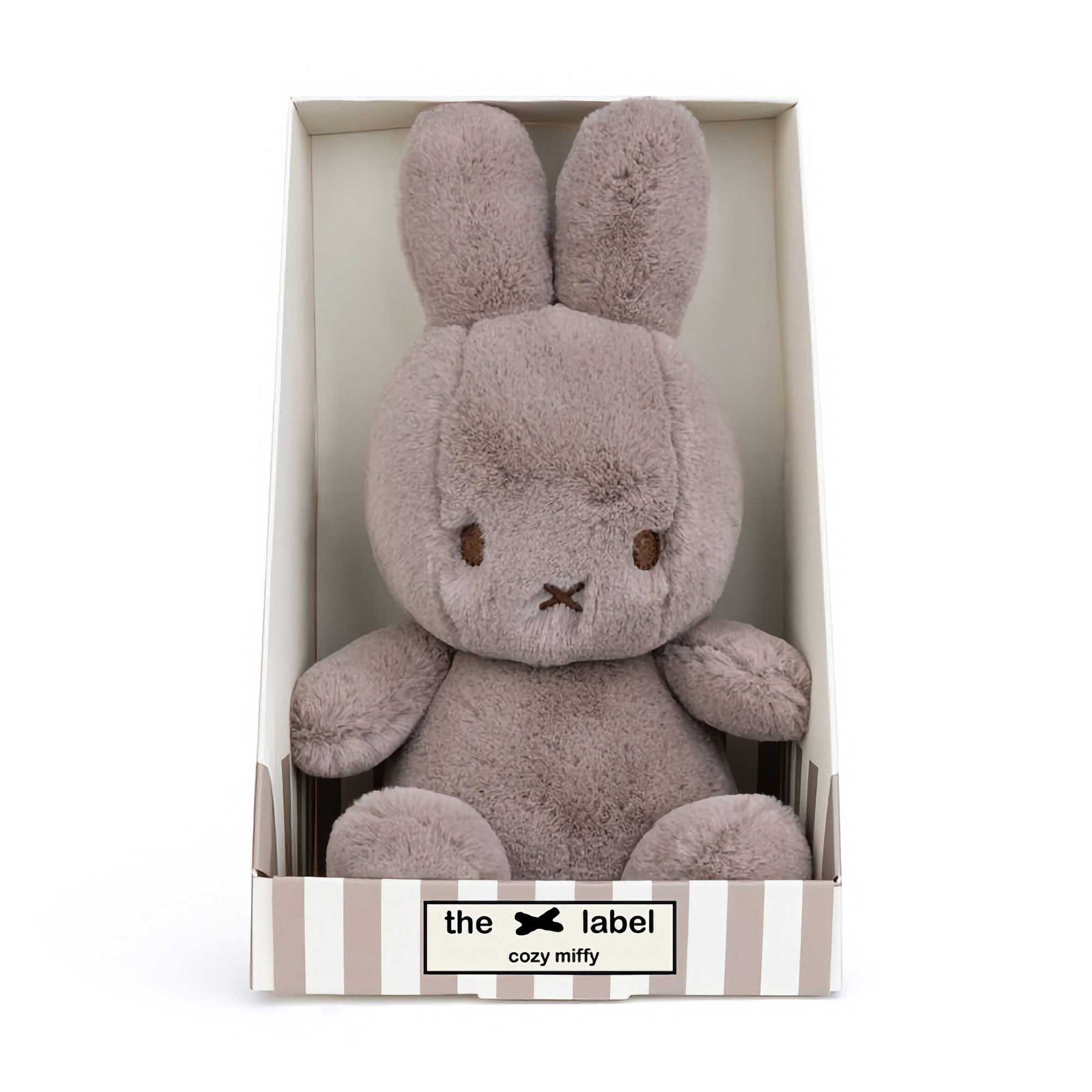 Cozy Miffy Sitting in giftbox 23cm, taupe
