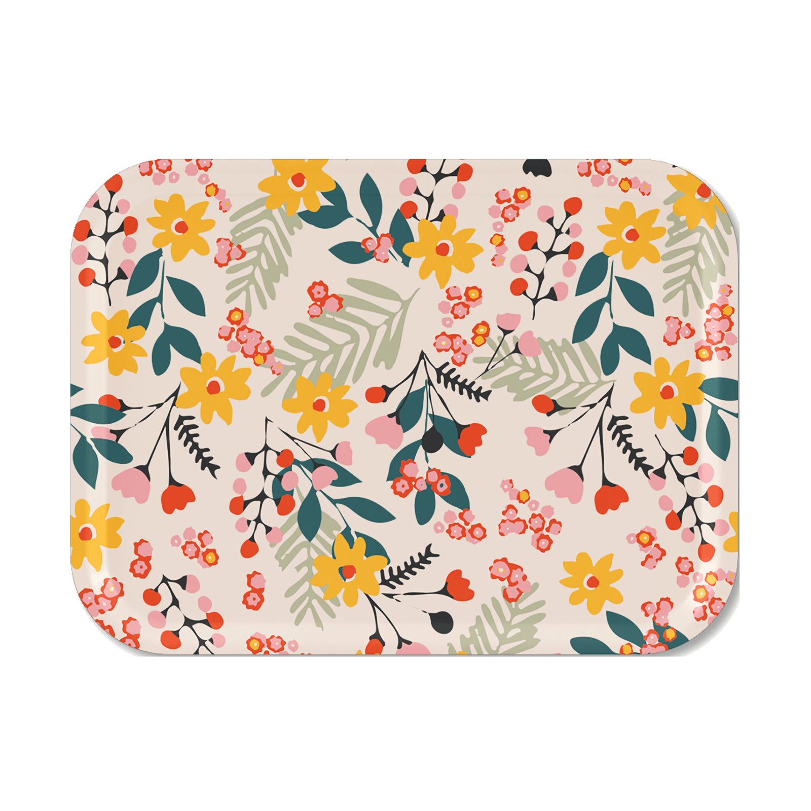 Åry Sweden Birch Veneer Tray (27x20cm), Flower