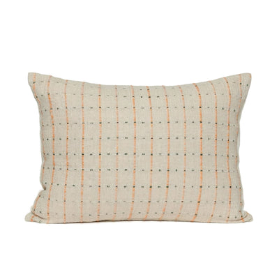 Hubsch Rhythmic Cushion Beige/Orange/Black