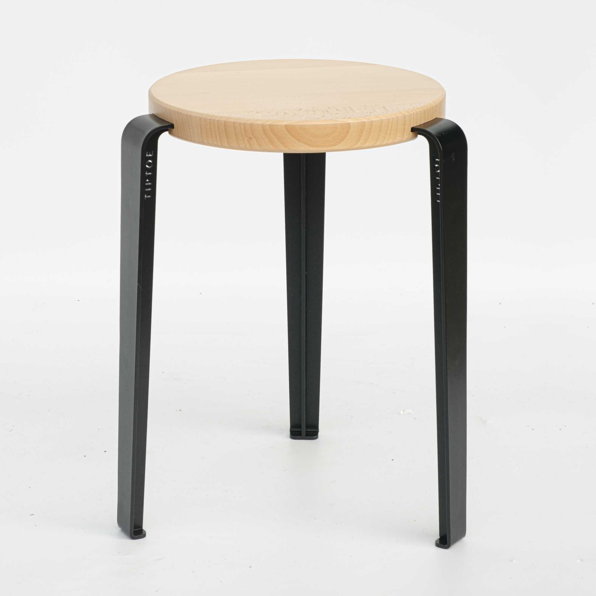 Tiptoe LOU stool (45cm), black/beech