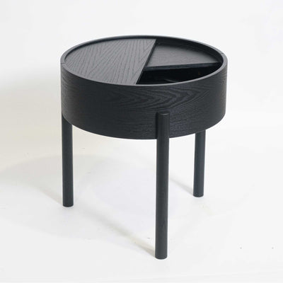 ex-display | Woud Arc side table, black painted ash