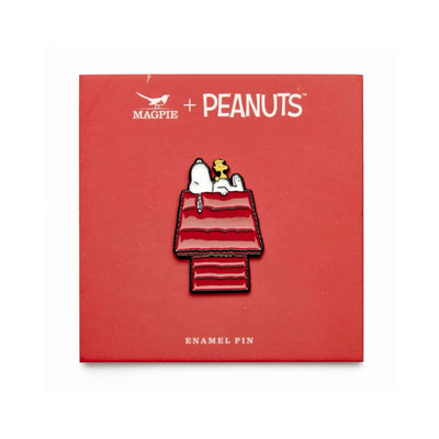 Peanuts x Magpie Snoopy enamel pin, house