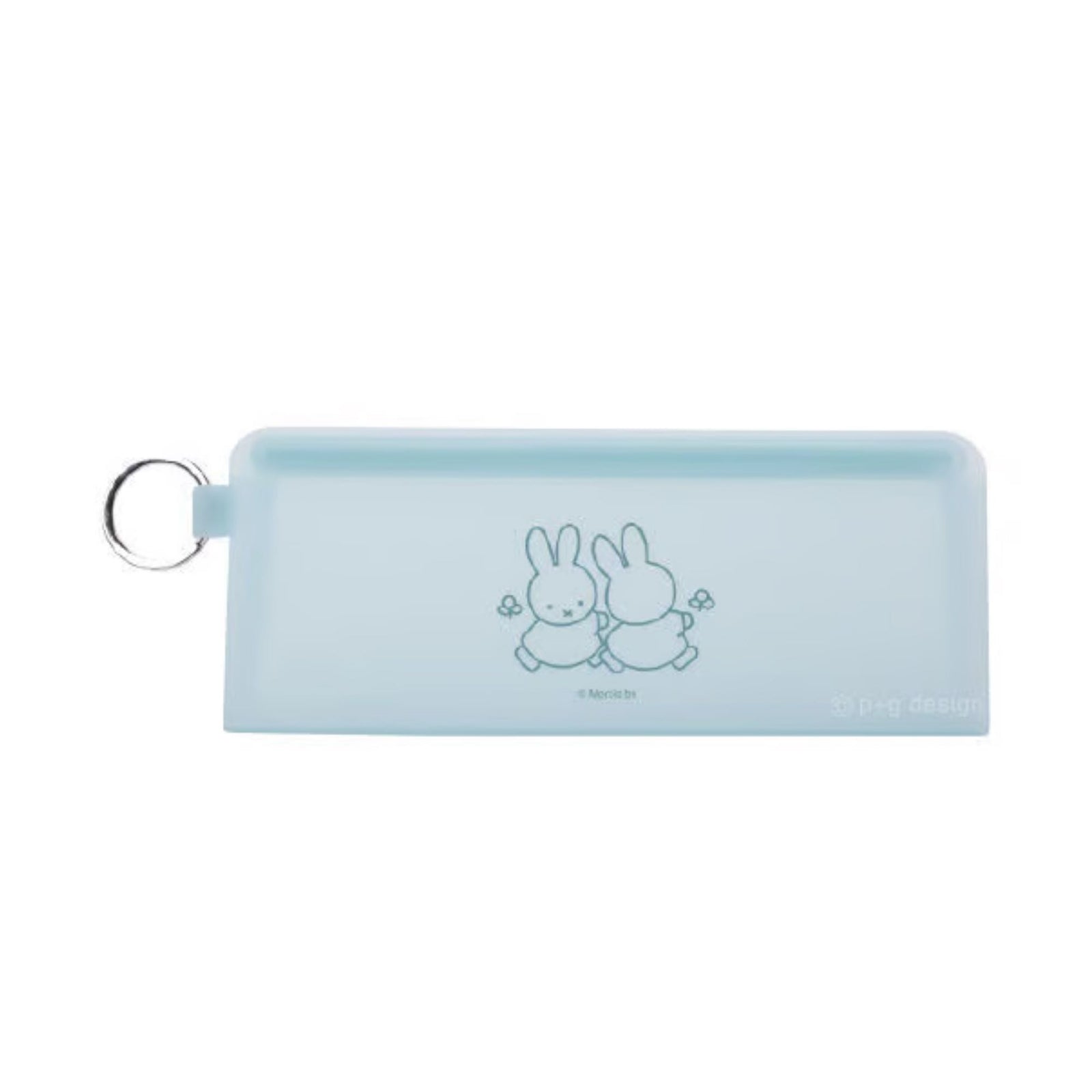 PG Design Miffy STEPPO silicone zip pouch, Blue