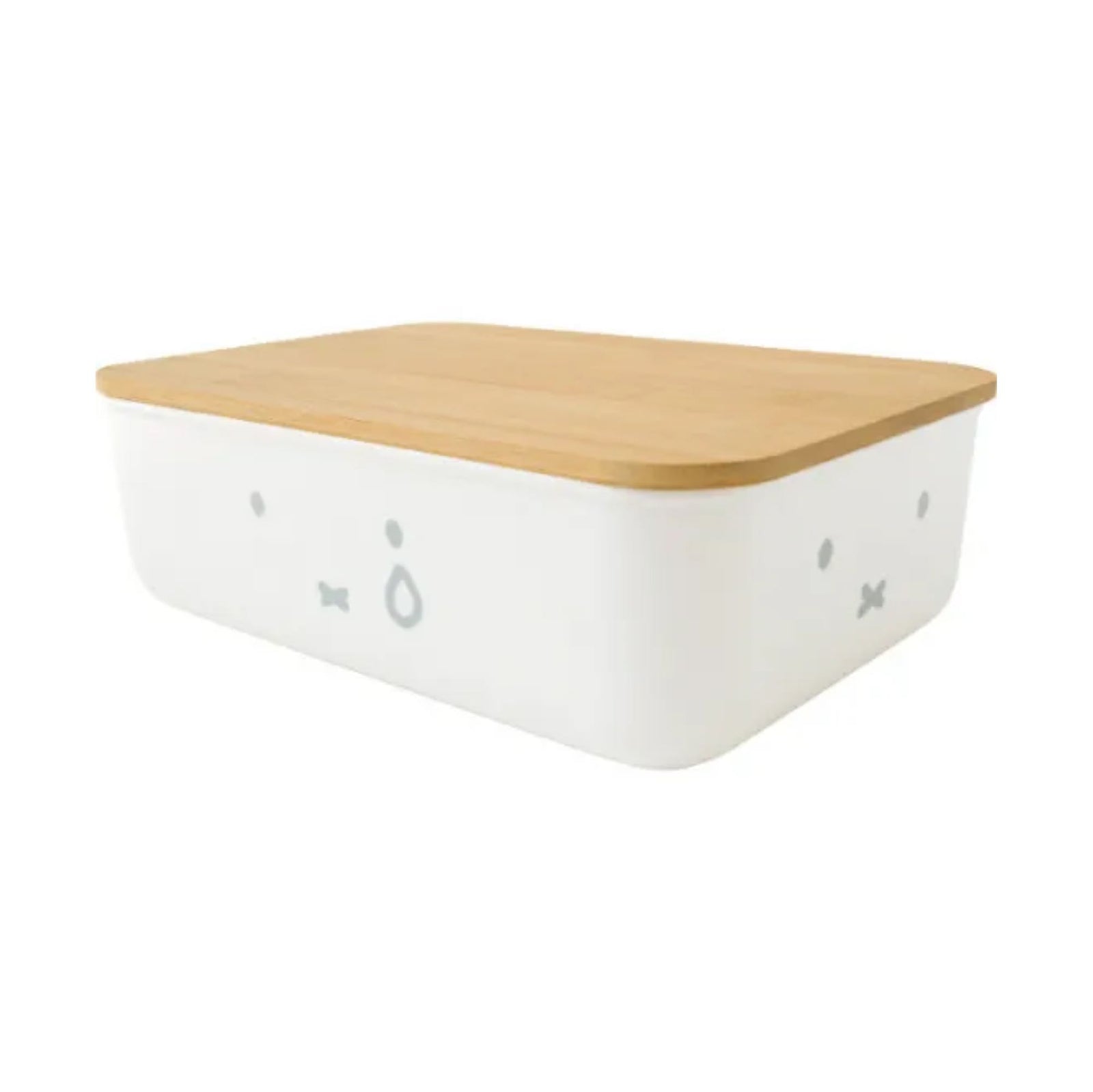 Miffy bamboo storage case with lid Small