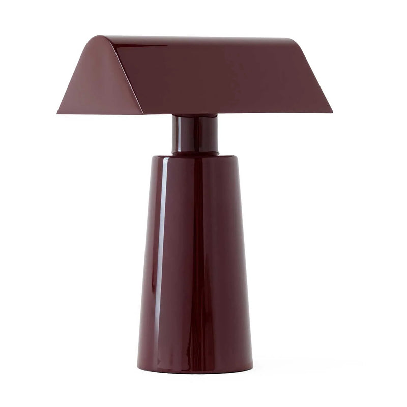 &Tradition Caret MF1 rechargeable lamp, dark burgundy