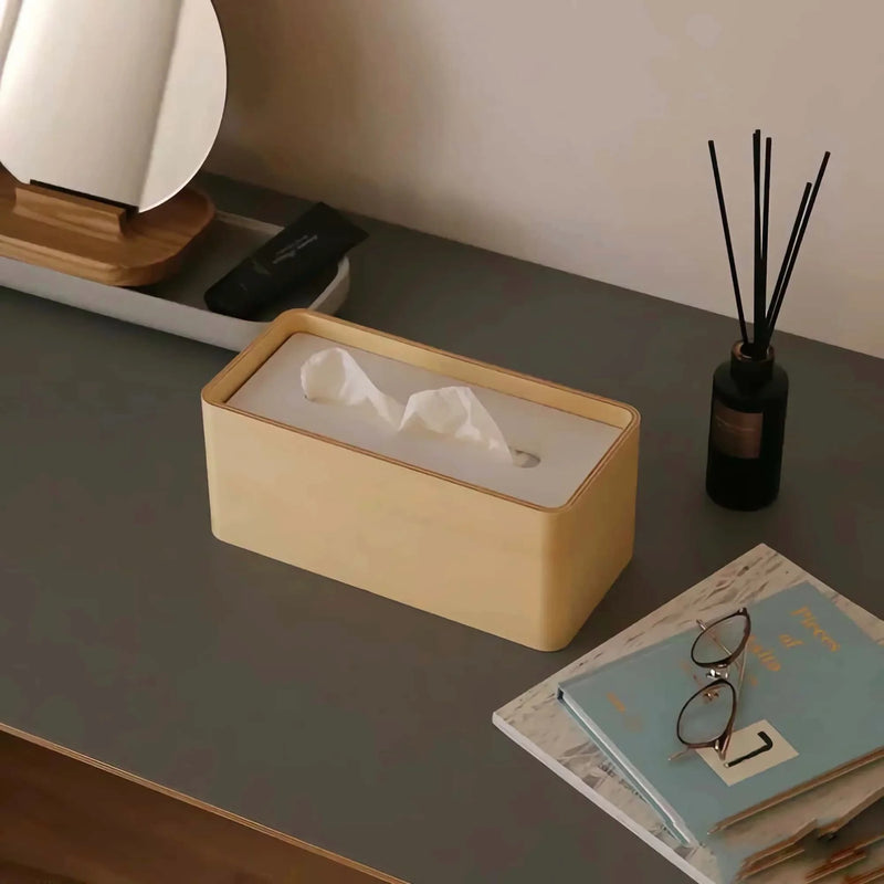 Lemnos Stock tissues box, white