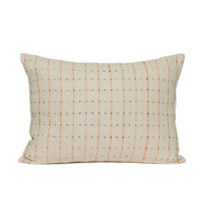 Hubsch Rhythmic Cushion Beige/Orange/Black