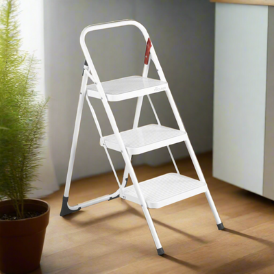 Rolser M11 UNE folding stool, white