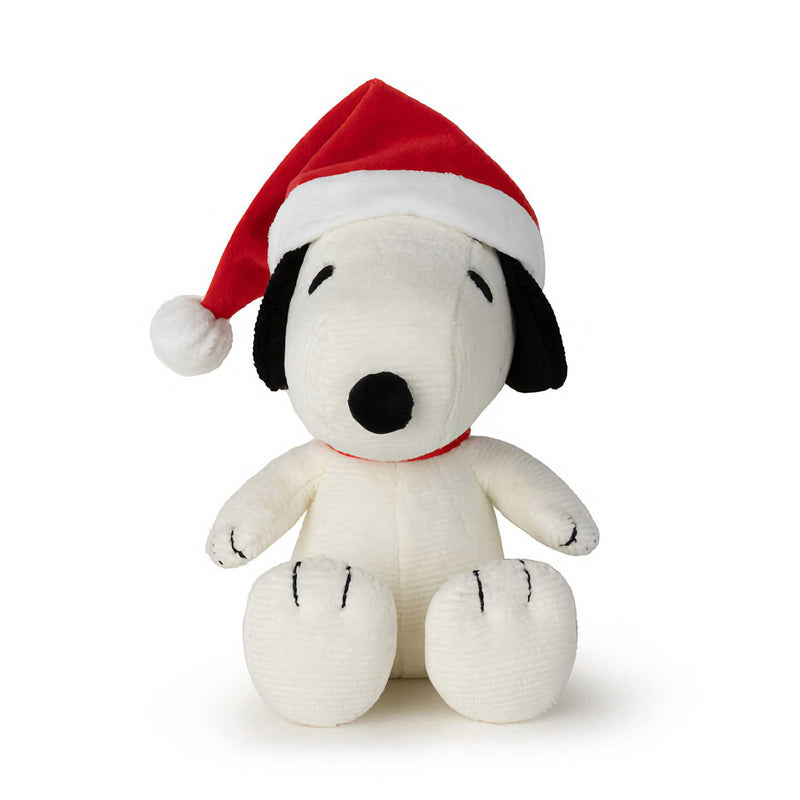 Peanuts Snoopy Sitting with Christmas Hat (17cmh)