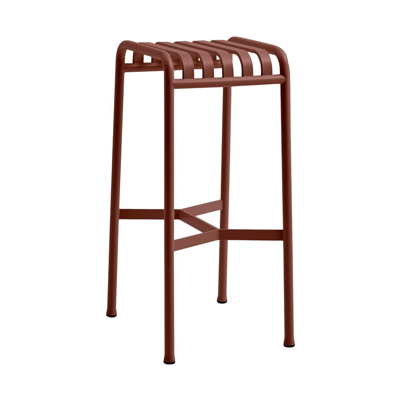 HAY Palissade bar stool, iron red