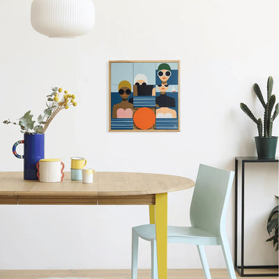 Taquin The Bathers puzzle wall art 48x48