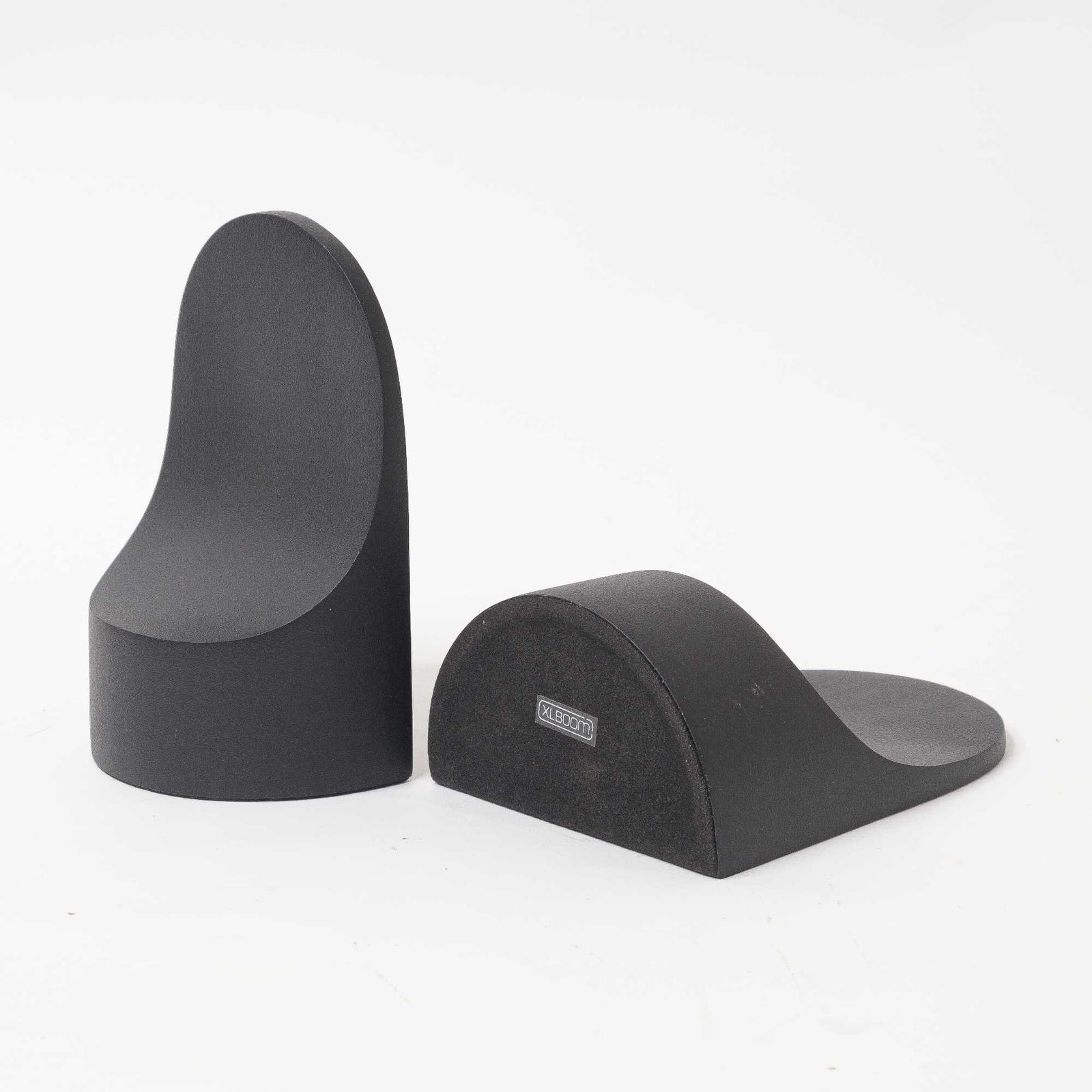 refurbished | XLBoom Emoji Bookend, Stainless Steel Black