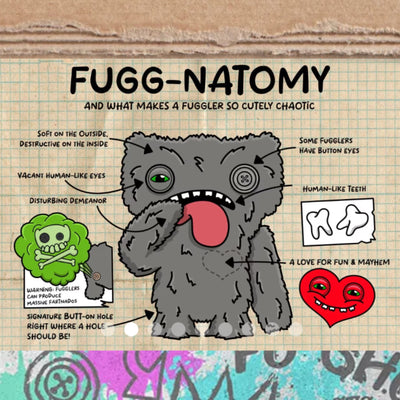 Fuggler Baby Fugg funny ugly monster plush, Screech