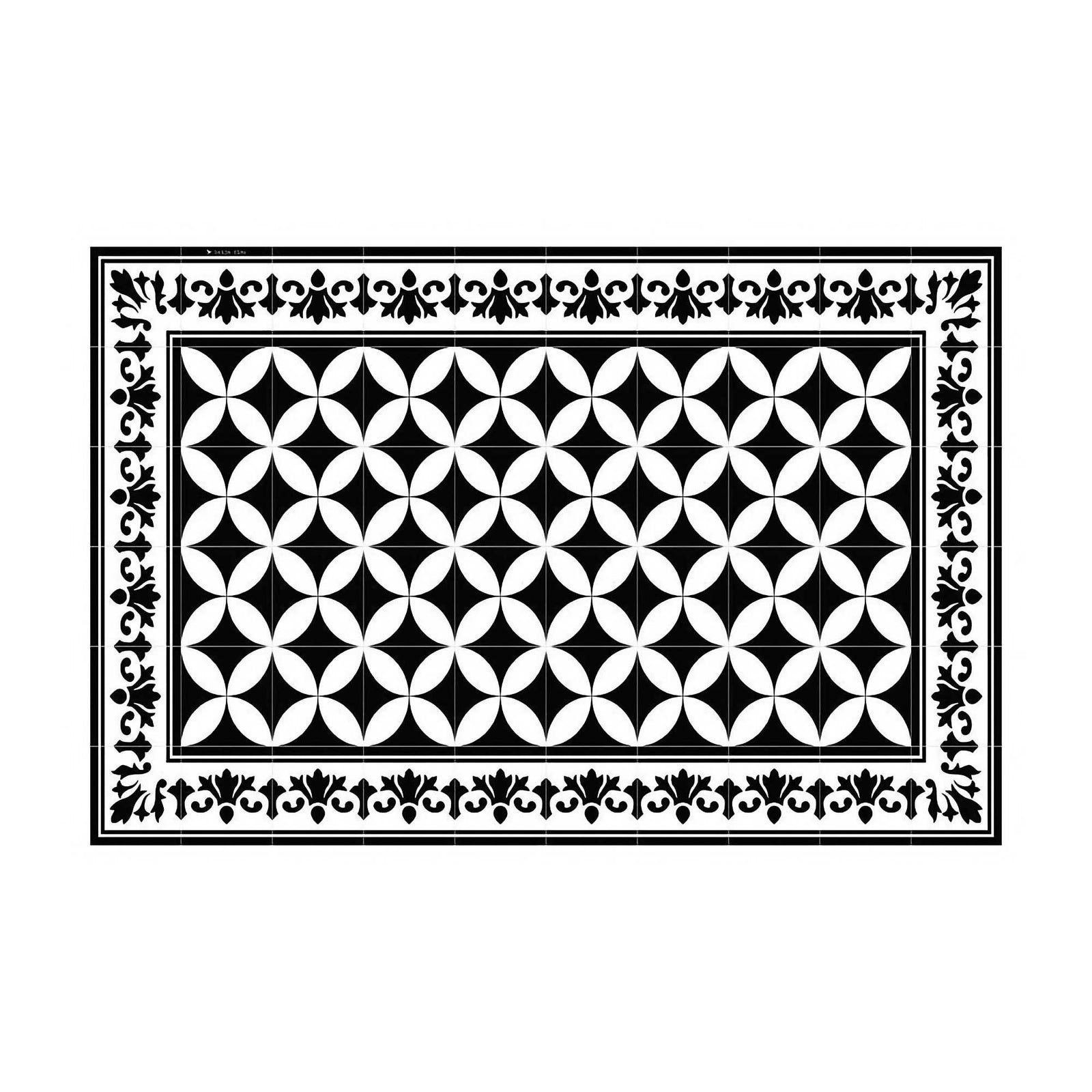 Beija Flor Sofi Black & White Vinyl placemat