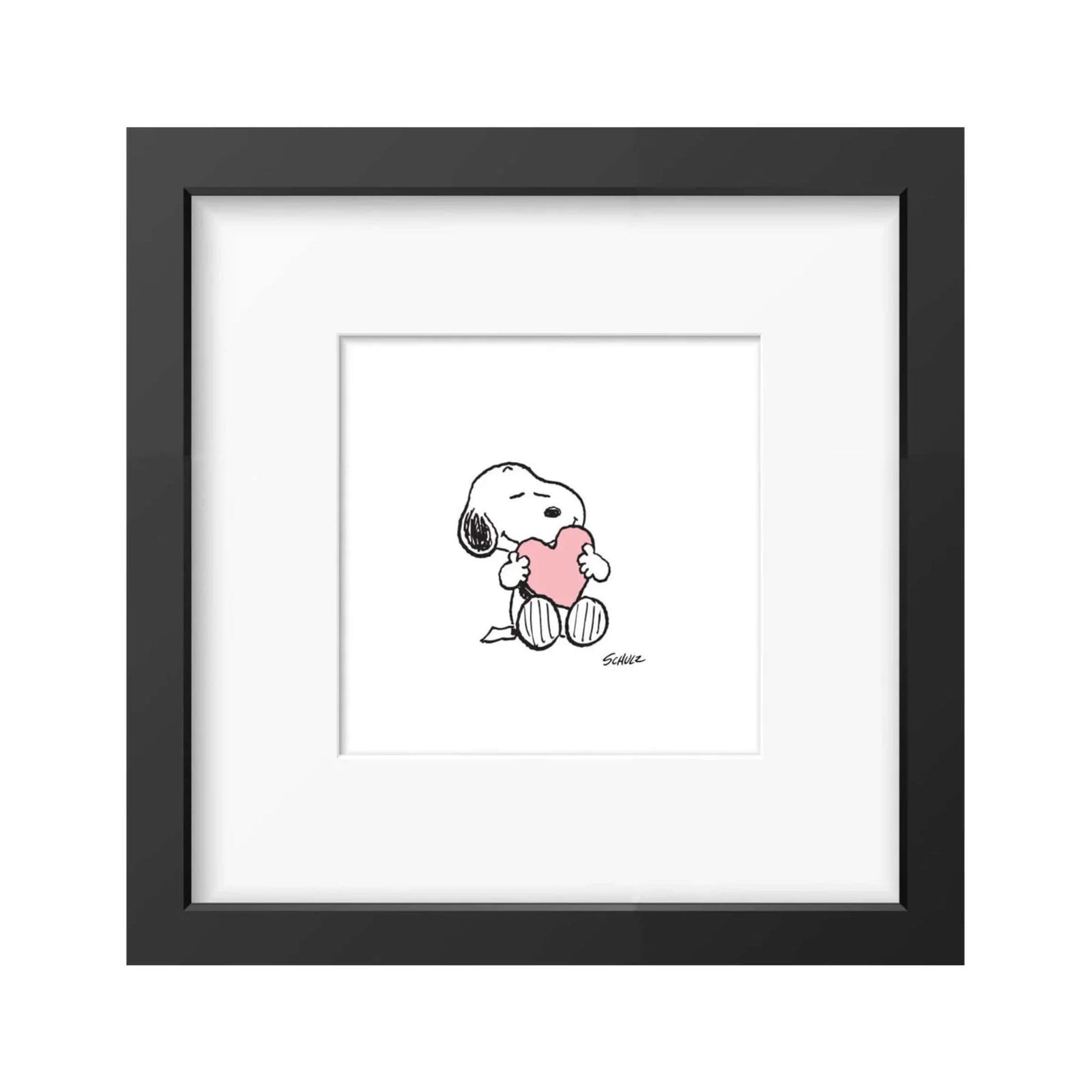 Peanuts x Magpie Snoopy Heart Framed Print