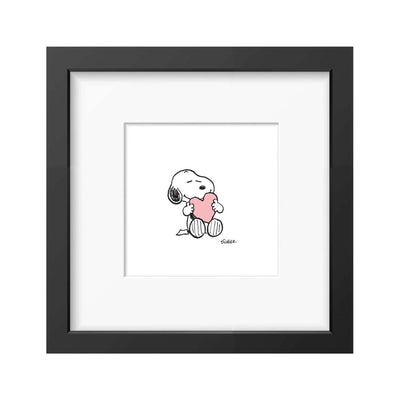 Peanuts x Magpie Snoopy Heart Framed Print