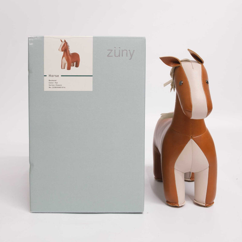 ex-display| Zuny Bookend Classic Horse, Tan/Wheat