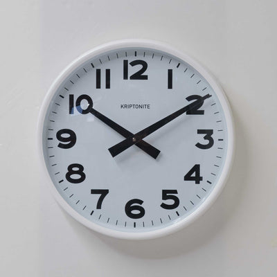 refurbished | Kriptonite Wall Clocks Classics Ø30, mat white