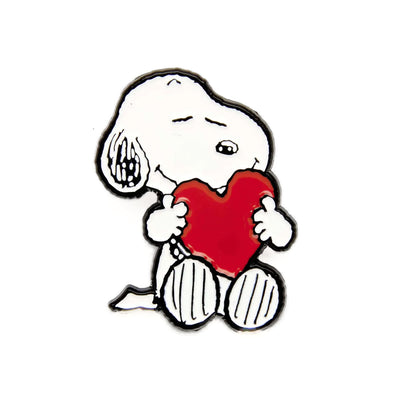 Peanuts x Magpie Snoopy enamel pin, heart