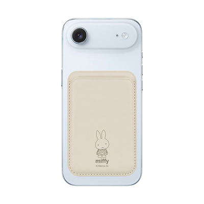 Miffy MagSafe wallet, warm grey