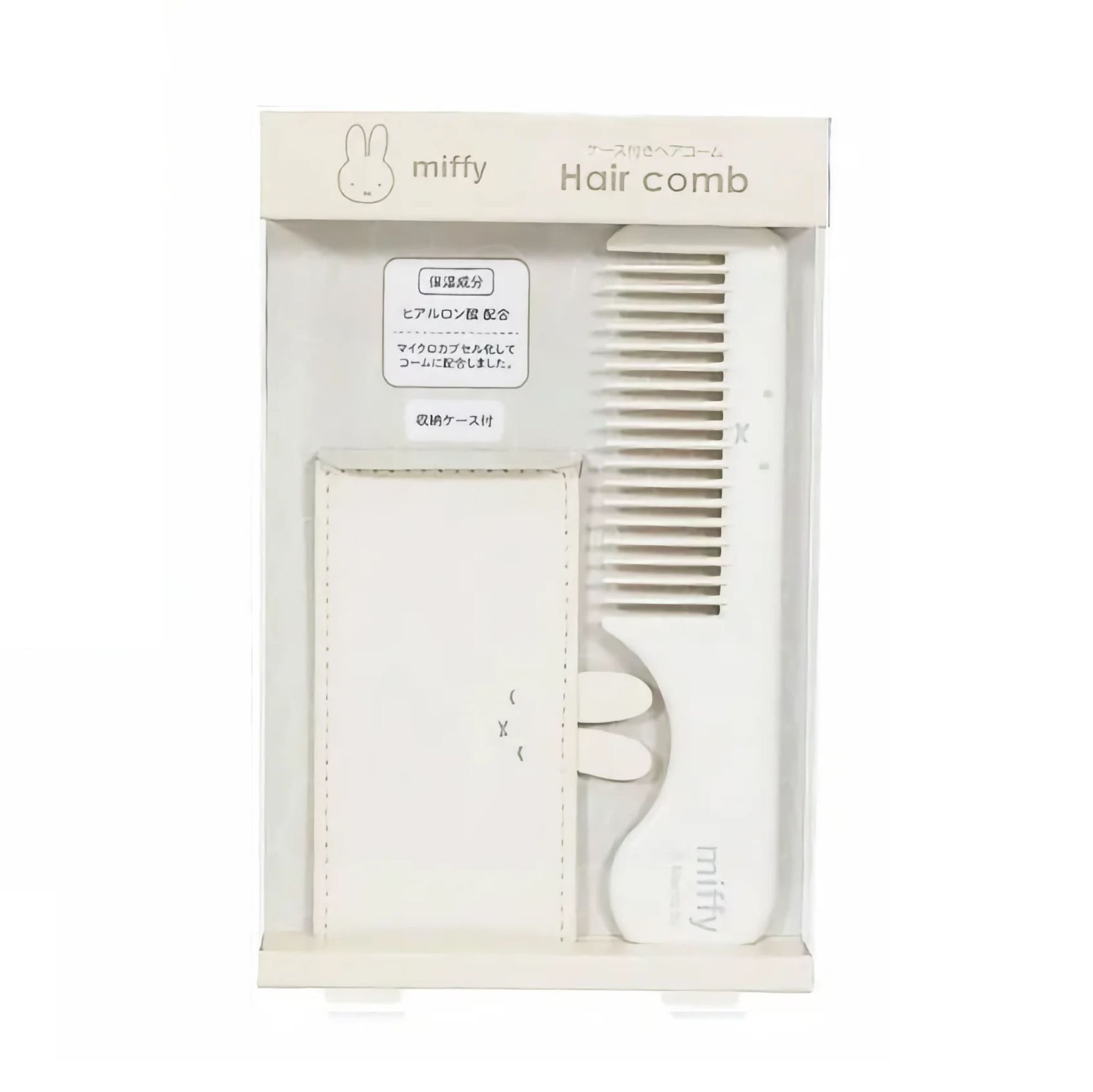 Miffy Face comb with case, white