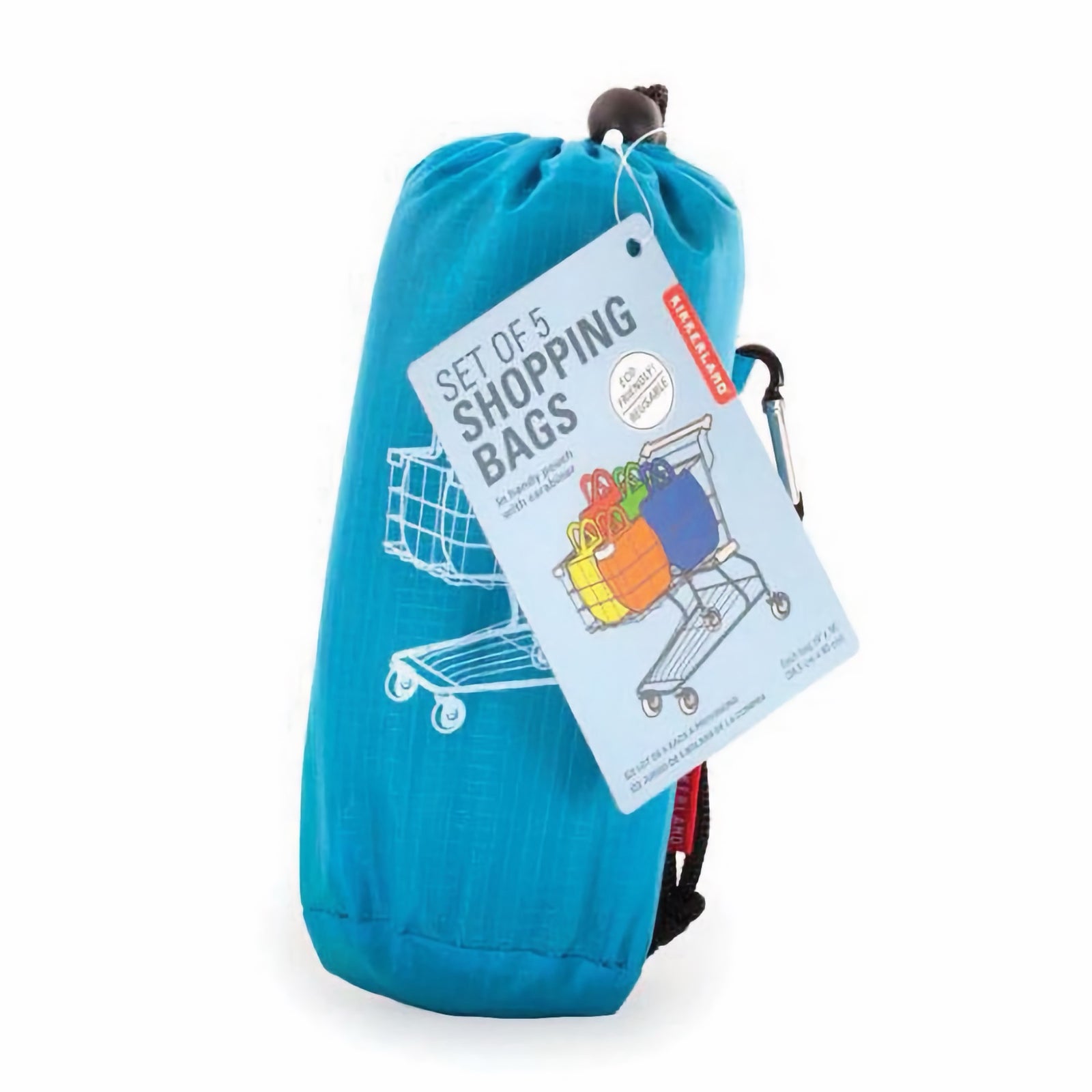 Kikkerland Shopping bags set of 5