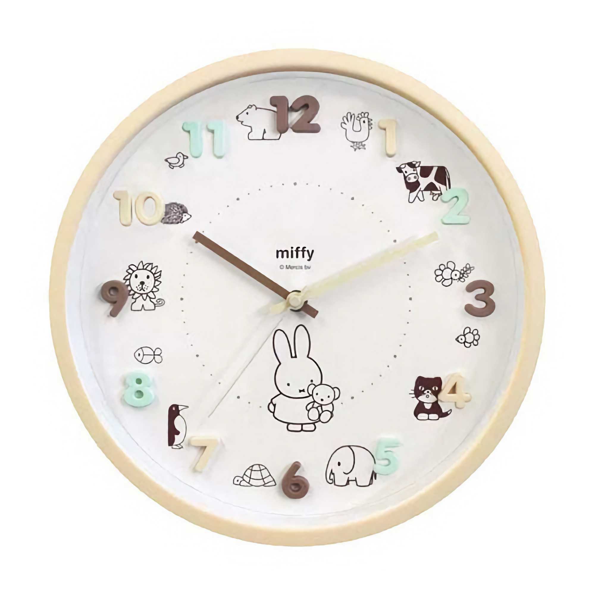 Miffy Icon Wall Clock , Mocha