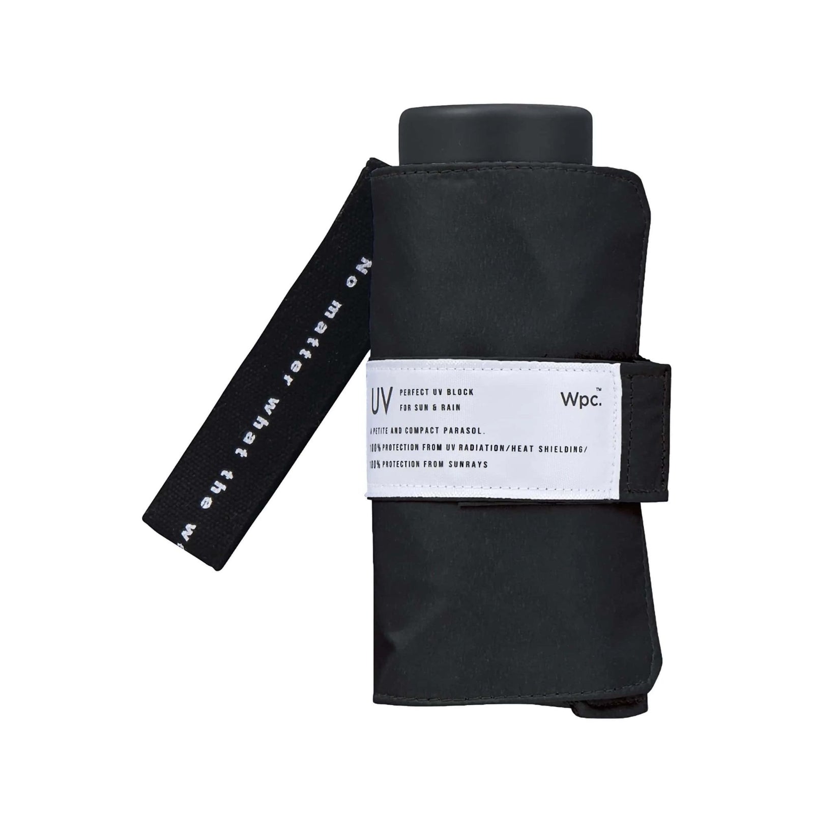 Wpc. UV Shield mini fold umbrella, black