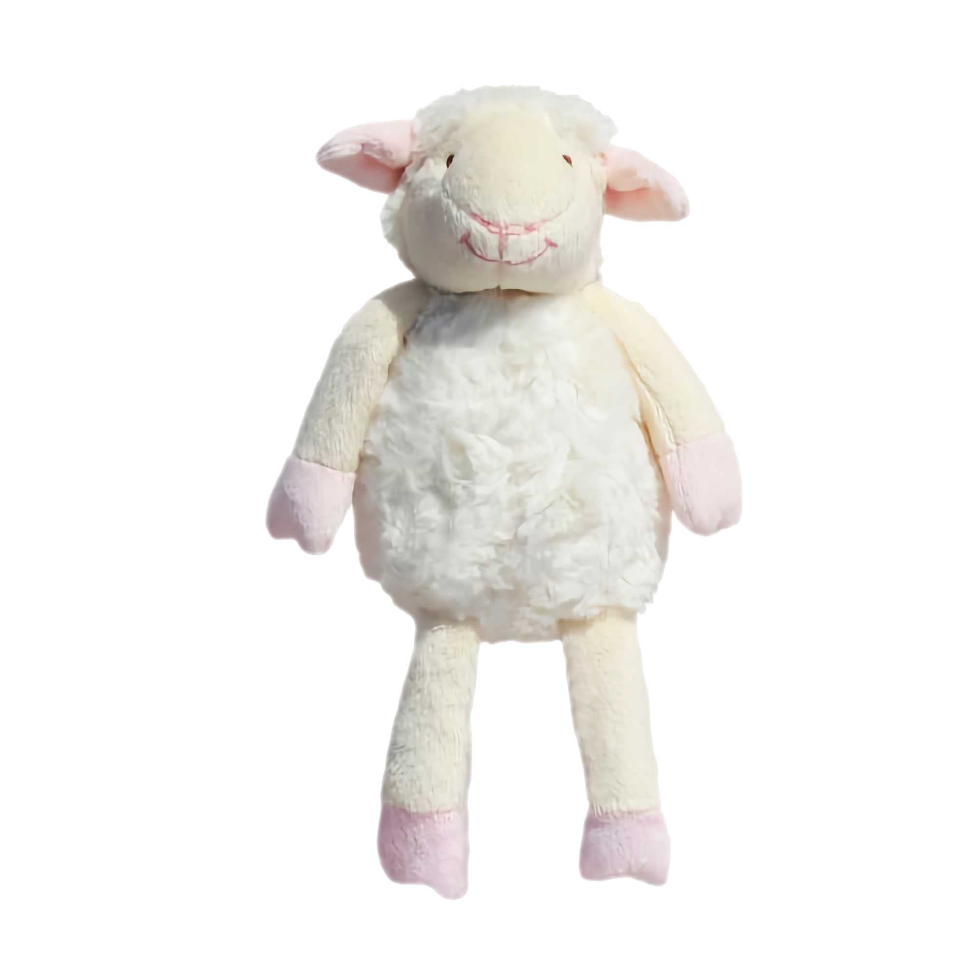 Meier Little Linda Lamb Wool Plush, Baby Pink