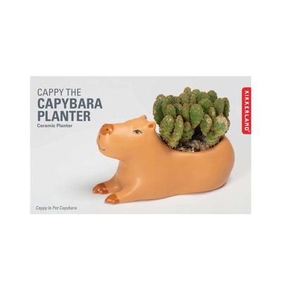 Kikkerland Cappy capybara planter, large
