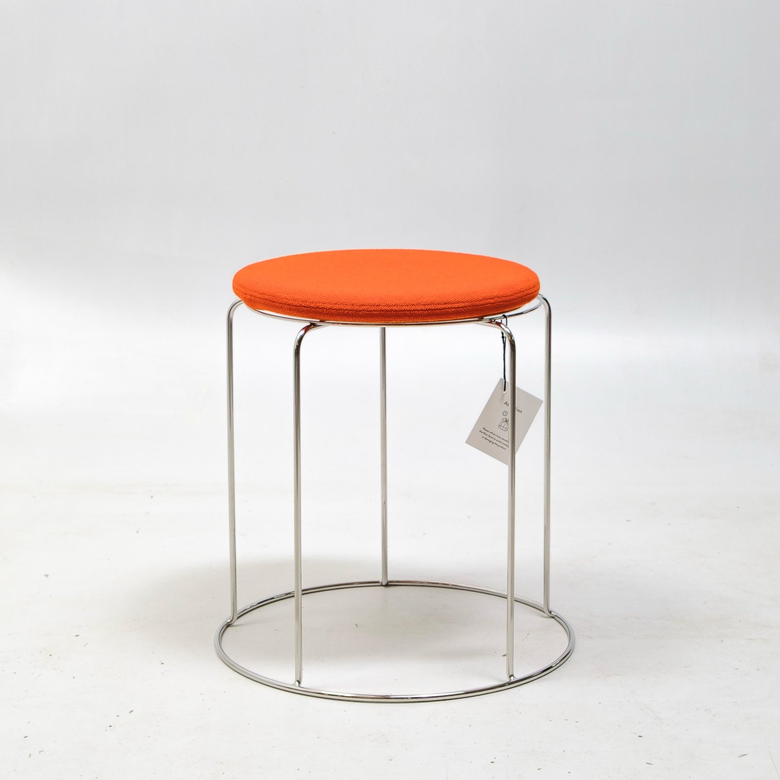 refurbished | &Tradition Wire VP11 stool, hallingdal 600/stainless steel