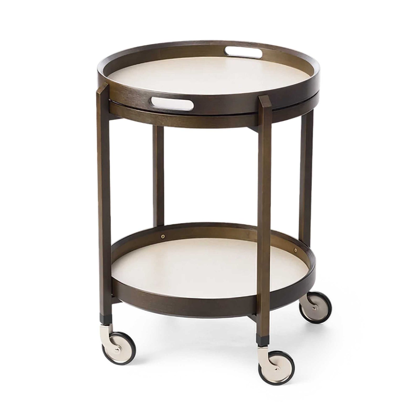 Gudee Roca cart 2-tier round, brown