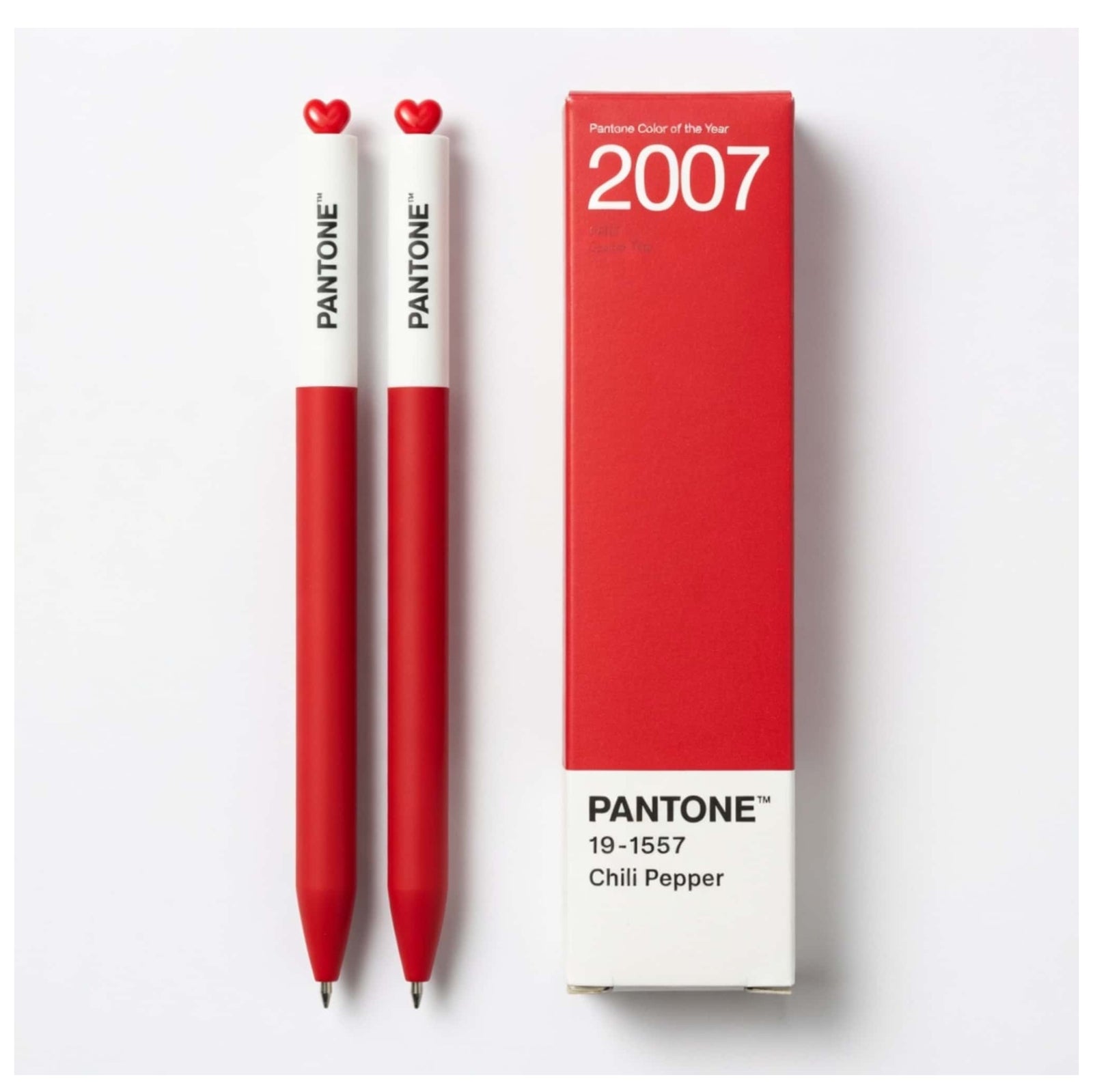 PANTONE® x Kaco gel ink pen set of 2, chilli pepper