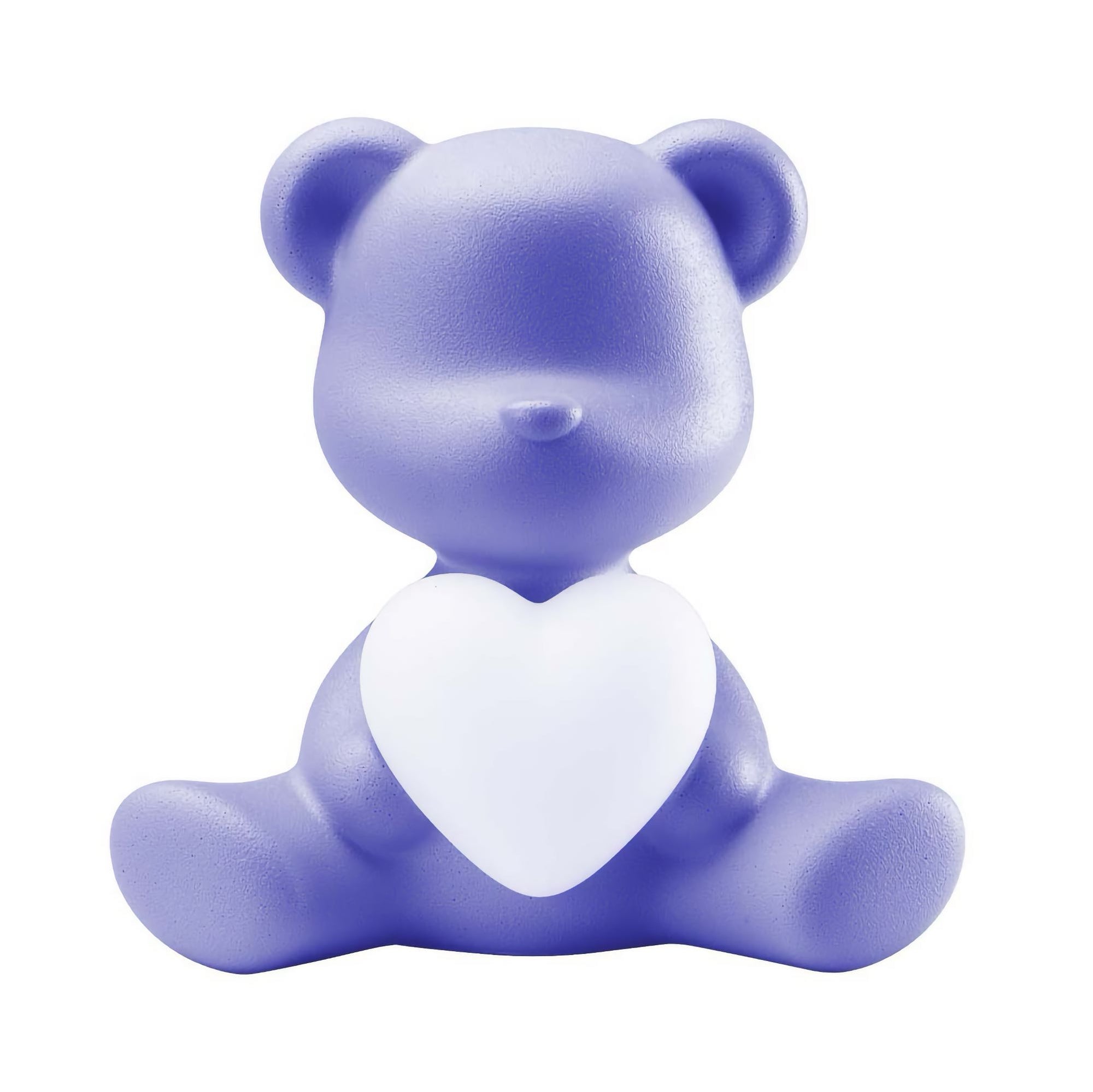 Qeeboo Teddy Love XS rechargeable lamp, blue violet