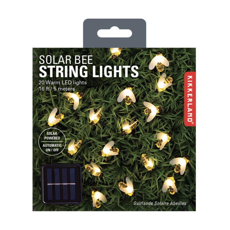 Kikkerland bee solar string lights