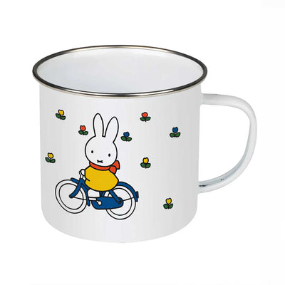 Star Editions Miffy Enamel Mug, Bicycle