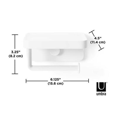 Umbra Flex Adhesive Jumbo Toilet Paper Holder & Shelf