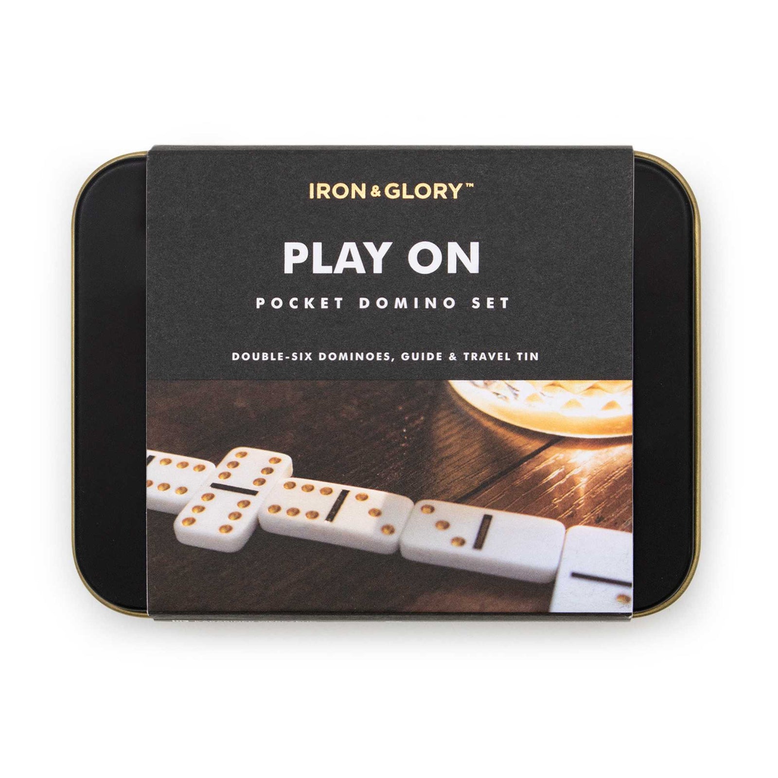 Luckies Iron & Glory Mini Travel Domino Set
