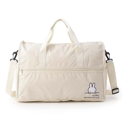 Miffy x Hapitas foldable duffle bag M, ivory face